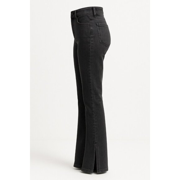 We The Free High-Rise Distressed Hem Bootcut Jeans Womens 28 Black - Picture 3 of 14